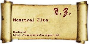 Nosztrai Zita névjegykártya